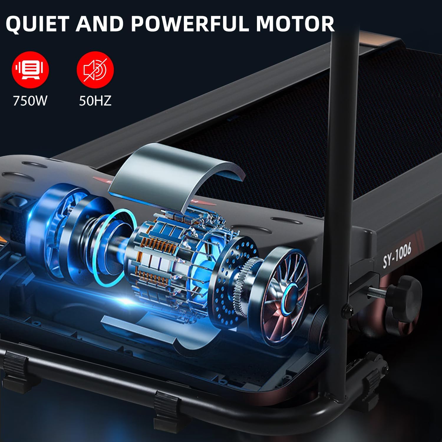 ISE Tapis de Course. Tapis de Course Motorise Inclinable 750W. Tapis de Course Pliable Vitesse Réglable&Ecran LCD. Tapis de Course Compact Appartement/Bureau. Tapis de Course Electrique 5 Programmes